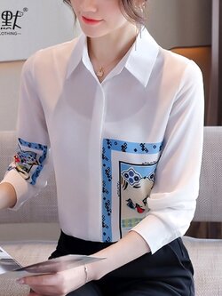 เสื้อเชิ้ตแฟชั่น เสื้อเชิ้ตชีฟอง เสื้อเชิ้ตลูกไม้ เสื้อเชิ้ตลายสวยๆ By Alier Chiffon blouse