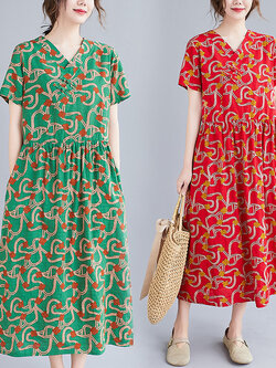 เสื้อผ้าฝ้าย เสื้อผ้าลินิน สไตล์ฤดูร้อน BY Lian Zhi Cotton and linen art สไตล์VINTAGE มีขนาดไซส์อกประมาณ 35-40 นิ้ว