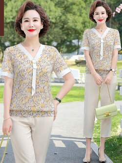 เสื้อผ้าคุณแม่วัย 60 เสื้อคนแก่ผู้หญิงวัย60