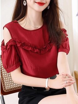 เสื้อเชิ้ตผู้หญิงใส่ทํางาน 390 บาทต่อชิ้น ฟรีค่าจัดส่ง