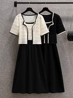 เดรสแขนสั้น มีไซส์ L-4XLอก 38-47 นิ้ว ใส่ได้ทั้งสาวหุ่นดีน่ารักจนถึงสาวอวบพลัสไซส์ จัดส่งฟรี! ทักแชทสั่งซื้อ