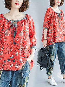 เสื้อผ้าฝ้ายสไตล์วินเทจ ใส่ตั้งแต่สาวผอม-สาวอวบ น้ำหนักตัว50-90 กิโลกรัม By Meimei plus size