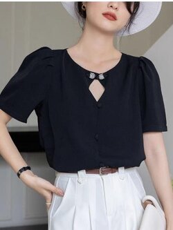 เสื้อสีดำสุภาพ เรียบหรู ดูดี เหมาะกับทุกโอกาส | เสื้อผู้หญิงสุภาพ