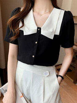 เสื้อเชิ้ตผู้หญิงแขนยาว เสื้อเชิ้ตผู้หญิงใส่ทํางาน 390 บาทต่อชิ้น ฟรีค่าจัดส่ง