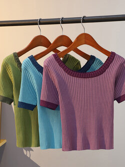 เสื้อไหมพรม เสื้อทีเชิ้ตไหมพรม เสื้อทีเชิ้ตผ้านิตติ้ง