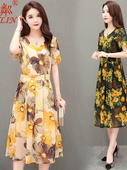 เดรสวัยผู้ใหญ่40-60ปีเดรสคุณแม่