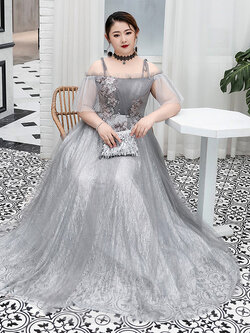 ชุดราตรีคนอ้วน ชุดราตรีไซส์ใหญ่ สาวอวบ ชุดราตรีสาวอวบ ชุดออกงานสาวอวบ ชุดออกงานคนอ้วน