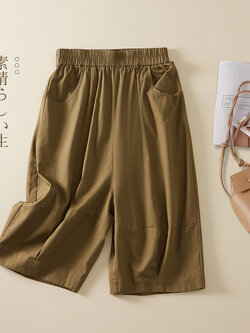 กางเกงผ้าลินิน กางเกงผ้าลินินหญิง กางเกงผ้าลินิน เอว ยางยืด