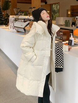 เสื้อโค้ท เสื้อโค้ทกันหนาว เสื้อโค้ทใส่เที่ยวต่างประเทศ ยี่ห้อ: Qianziqian