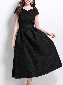 เดรสสีดำสุภาพ เรียบหรู ดูดี เหมาะกับทุกโอกาส | เดรสผู้หญิงแฟชั่นสุภาพ