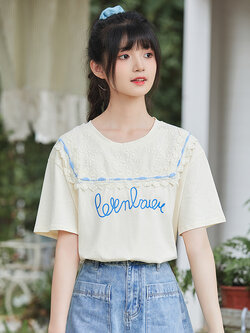 เสื้อผ้าวัยรุ่นเกาหลี เสื้อยืดวัยรุ่นผู้หญิง มีขนาด S M L XL