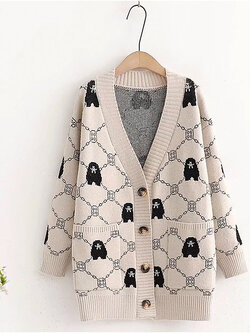 เสื้อกันหนาว เสื้อคลุม เสื้อคาร์ดิแกน เสื้อกันหนาวสไตล์ญี่ปุ่น