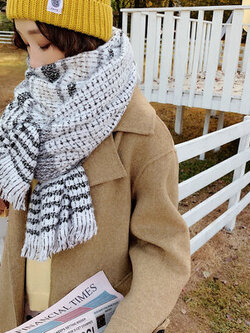 ซื้อ ผ้าพันคอ ผ้าคลุมไหล่ ผ้าพันคอแฟชั่่น ผ้าแคชเมียร์ ผ้าพันกระเป๋า ส่งฟรี! DUOLZ