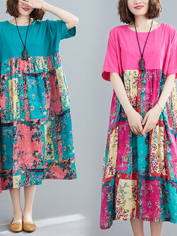 เสื้อผ้าฝ้ายสไตล์วินเทจ ใส่ตั้งแต่สาวผอม-สาวอวบ น้ำหนักตัว50-90 กิโลกรัม By Meimei plus size