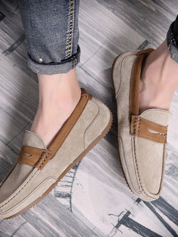 รองเท้าหนังผู้ชาย มีไซส์39-44 รองเท้าโลฟเฟอร์ชาย Slip-On Shoes