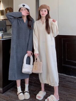 เดรสสาวอวบ มีไซส์ L-4XLอกเสื้อ 38-47 นิ้ว ใส่ได้ทั้งสาวหุ่นดีน่ารักจนถึงสาวอวบพลัสไซส์ จัดส่งฟรี! ทักแชทสั่งซื้อ