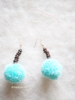  ต่างหูถักโครเชต์ crochet earrings 