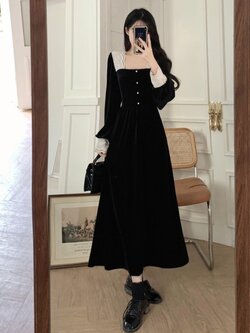 เดรสสาวอวบ มีไซส์ L-4XLอกเสื้อ 38-47 นิ้ว ใส่ได้ทั้งสาวหุ่นดีน่ารักจนถึงสาวอวบพลัสไซส์ จัดส่งฟรี! ทักแชทสั่งซื้อ