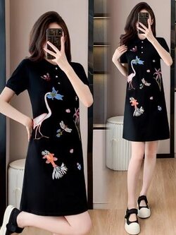 เดรสสีดำสุภาพ เรียบหรู ดูดี เหมาะกับทุกโอกาส | เดรสผู้หญิงแฟชั่นสุภาพ