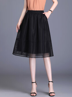 กระโปรงยาว กระโปรงยาวทรงเอ กระโปรงทำงาน