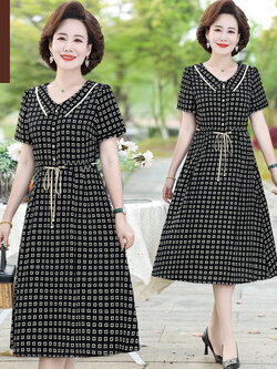 เดรสวัยผู้ใหญ่40-60ปี เดรสคุณแม่ ชุดเดรสทำงานวัยผู้ใหญ่ แบรนด์ MAMA DRESS