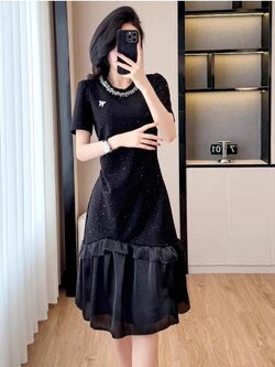 เดรสสีดำสุภาพ เรียบหรู ดูดี เหมาะกับทุกโอกาส | เดรสผู้หญิงแฟชั่นสุภาพ