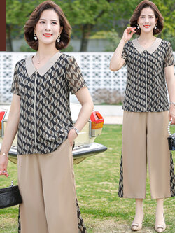 เสื้อผ้าคุณแม่วัย 60 เสื้อคนแก่ผู้หญิงวัย60