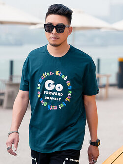 เสื้อยืดผู้ชายอ้วน S-5XL(อกเสื้อ39-51นิ้ว)