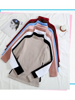 HEATTECH (ฮีทเทค คอเต่า) เสื้อแขนยาวคอเต่า ใช้ใส่เพิ่มความอุ่นด้านใน ผ้ายืดหยุ่น ด้านในเป็นผ้านุ่มๆ