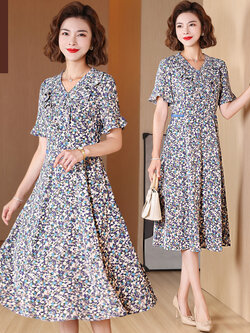 เดรสวัยผู้ใหญ่40-60ปี เดรสคุณแม่ ชุดเดรสทำงานวัยผู้ใหญ่ สนใจทักแชท