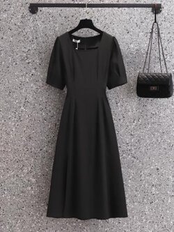 เดรสสีดำสุภาพ เรียบหรู ดูดี เหมาะกับทุกโอกาส | เดรสผู้หญิงแฟชั่นสุภาพ