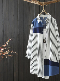 แบบเสื้อสวยๆ เสื้อผ้าฝ้ายลินิน เสื้อเชิ้ตผ้าลินิน