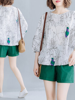 เสื้อผ้าฝ้ายสไตล์วินเทจ ใส่ตั้งแต่สาวผอม-สาวอวบ น้ำหนักตัว50-90 กิโลกรัม Meimei plus size