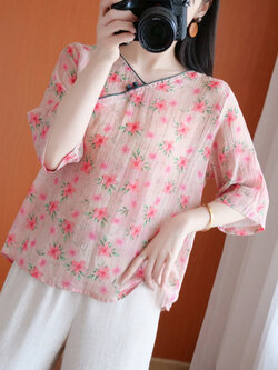 เสื้อลินิน เสื้อผ้าฝ้ายลินิน เสื้อเชิ้ตผ้าลินิน