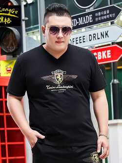 เสื้อยืดผู้ชายอ้วน S-5XL(อกเสื้อ39-51นิ้ว)