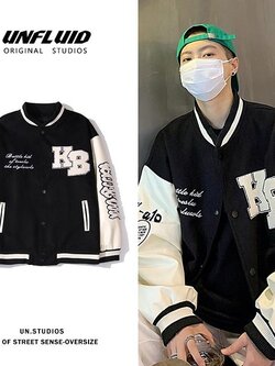 เสื้อแจ็คเก็ตเบสบอล เสื้อคลุม เสื้อแขนยาวสไตล์เกาหลี