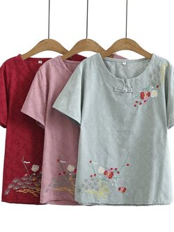 เสื้อลินินสไตล์ผู้ใหญ่ เสื้อคุณแม่ เสื้อผู้ใหญ่ แบรนด์ LININ