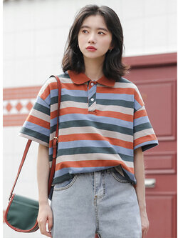 เสื้อผ้าวัยรุ่นเกาหลี เสื้อยืดวัยรุ่นผู้หญิง มีขนาด S M L XL