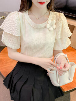 เสื้อผ้าวัยรุ่นเกาหลี เสื้อยืดวัยรุ่นผู้หญิง มีขนาด S M L XL