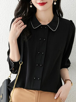 เสื้อเชิ้ตผู้หญิงแขนยาว เสื้อเชิ้ตผู้หญิงใส่ทํางาน 390 บาทต่อชิ้น ฟรีค่าจัดส่ง