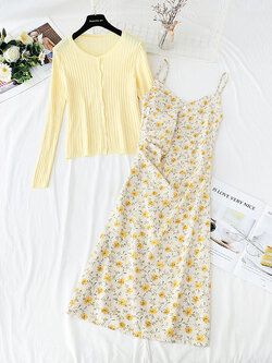 เดรสชีฟอง เดรสลายดอกไม้ Fairy House