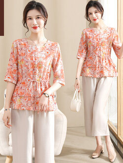 เสื้อผ้าคุณแม่วัย 60 เสื้อคนแก่ผู้หญิงวัย60