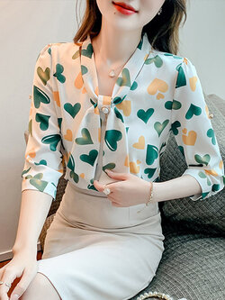 เสื้อลูกไม้ แขนสั้น