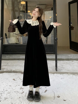 เดรสสาวอวบ มีไซส์ L-4XLอกเสื้อ 38-47 นิ้ว ใส่ได้ทั้งสาวหุ่นดีน่ารักจนถึงสาวอวบพลัสไซส์ จัดส่งฟรี! ทักแชทสั่งซื้อ