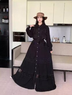 เดรสสีดำสุภาพ เรียบหรู ดูดี เหมาะกับทุกโอกาส | เดรสผู้หญิงแฟชั่นสุภาพ