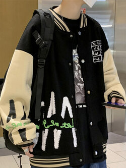 เสื้อแจ็คเก็ตเบสบอล เสื้อคลุม เสื้อแขนยาวสไตล์เกาหลี