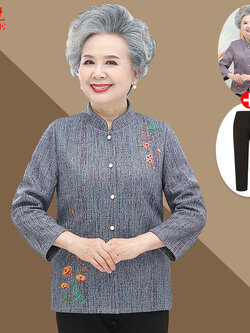 เสื้อคุณยาย เสื้อผู้วัยอายุ60-70ปี มีขนาด L-4XL(อกประมาณ35-45นิ้ว)