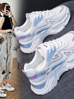 รองเท้าผ้าใบเสริมส้นสูง ไซต์35-39 Beautiful Feet Fashion Shoes