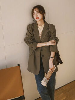 เสื้อโค้ท เสื้อโค้ทกันหนาว เสื้อโค้ทใส่เที่ยวต่างประเทศ ยี่ห้อ: Qianziqian