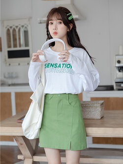 เสื้อผ้าวัยรุ่นเกาหลี เสื้อยืดวัยรุ่นผู้หญิง มีขนาด S M L XL